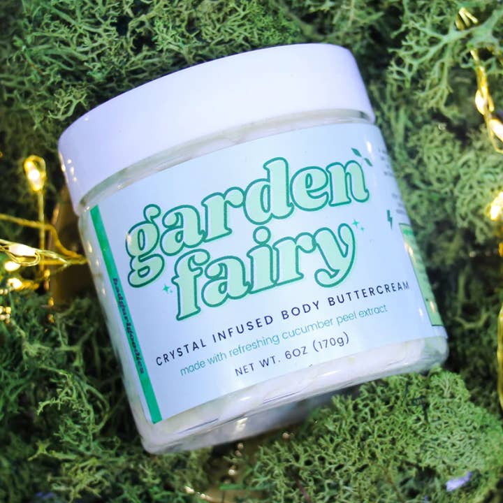 Garden Fairy Gurka Crystal Infunderad Kropp Smörkräm för wholesale av Badgurlgoodies