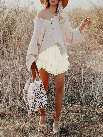 Suhkasana - Wholesale Skirt - Women's - Women's High-Waist Layered Cake Skirt – Summer Casual Mini Skirt41