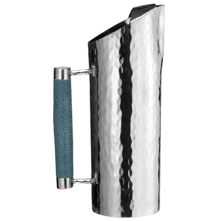 SSP02 Hand Forged Stainless Steel 12 in Pitcher With Shagree for wholesale by VIVO