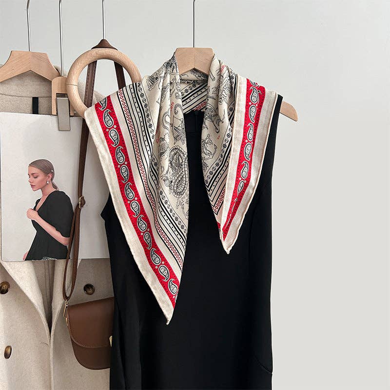 Marayn - Wholesale Scarf - Women's - Luxury Silk  Wool Scarf Chic Style 202514