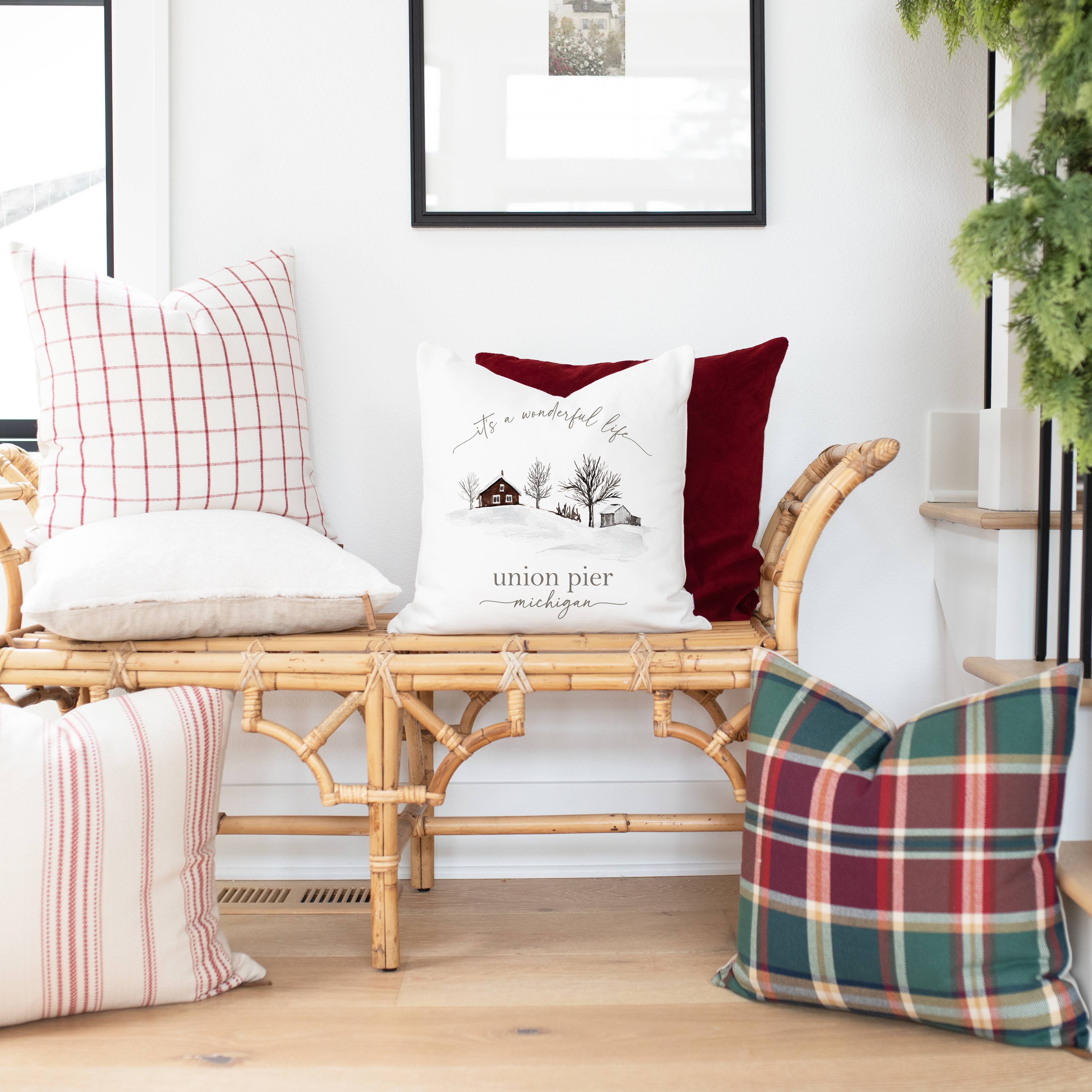 Porter Lane Home - Wholesale Throw Pillow Cover - Custom It’s a wonderful life Pillow Cover3