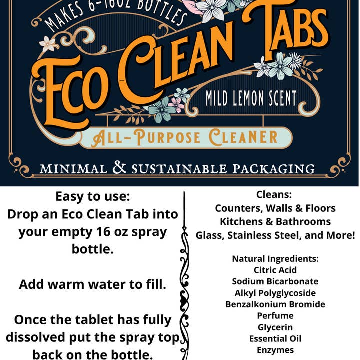 Symbiotic Products LLC - Wholesale All-Purpose Cleaning Spray - 900 Eco Clean Tabs | All-Purpose | BULK | Refills | Assorted5