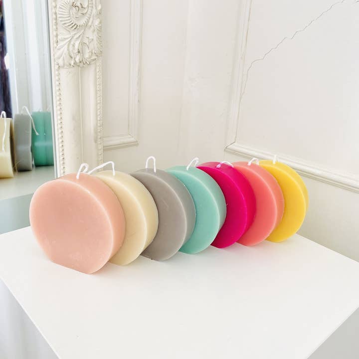 Maple + Love - Vente Bougies originales - Bougies en cire d'abeille aux formes géométriques colorées6