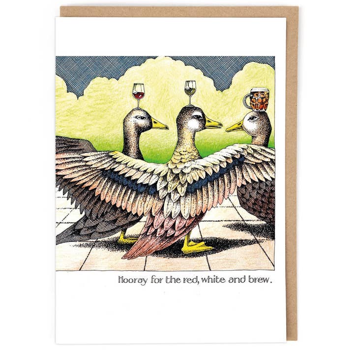 Cath Tate Cards – wholesale Birthday card – RED WHITE AND BREW