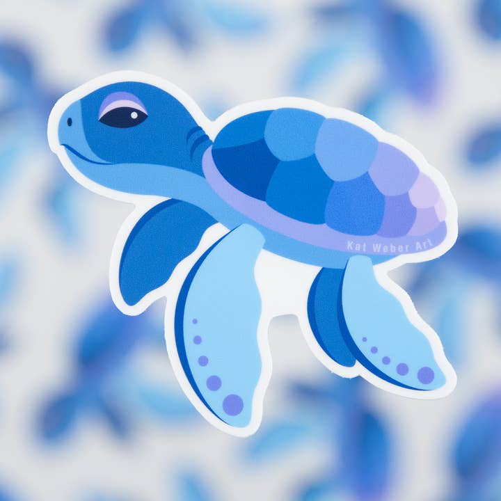 Kat Weber Art - Wholesale Sticker - Baby Sea Turtle Sticker