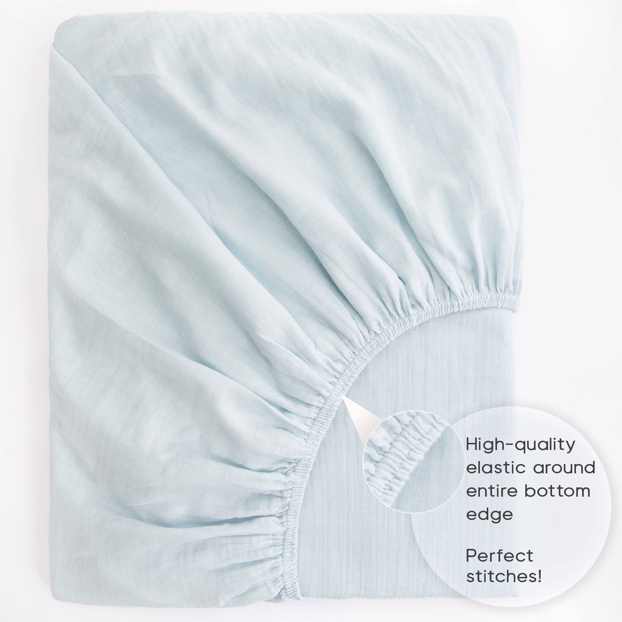 Barooga - Wholesale Cot/Crib Sheets - Muslin Crib Sheets for Boys and Girls, 28"x 52" + 9"8