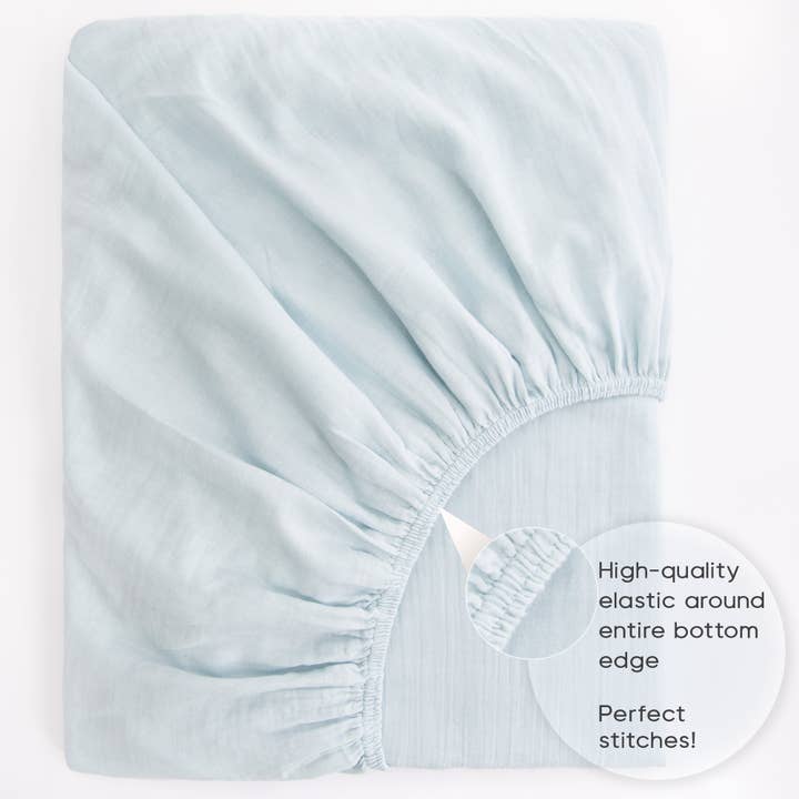 Barooga - Wholesale Cot/Crib Sheets - Muslin Crib Sheets for Boys and Girls, 28"x 52" + 9"8