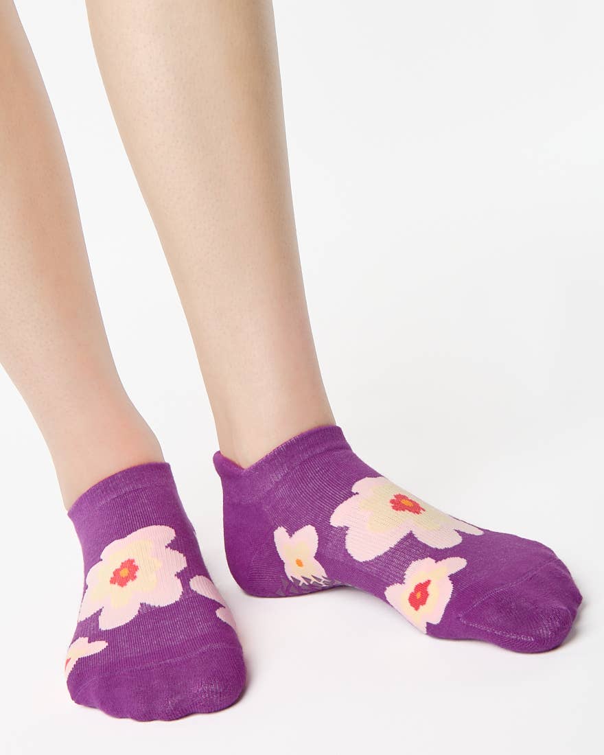 Pointe Studio - Wholesale Socks - Women's - Women's Posy Full Foot Grip Sock– No Slip Cotton Blend for Pilates & Barre2