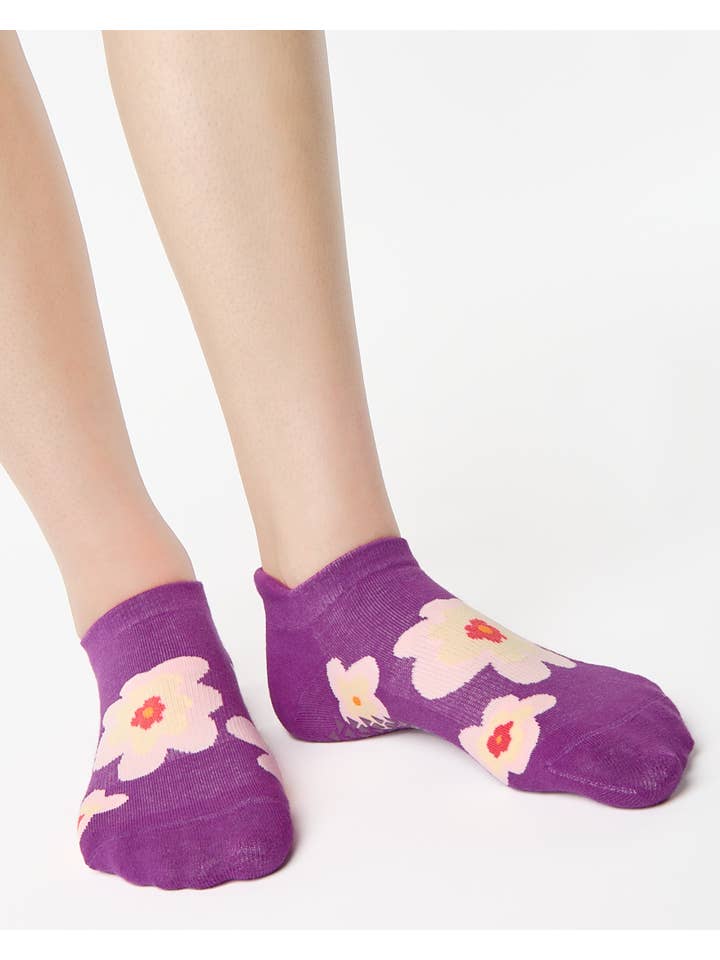 Pointe Studio - Wholesale Socks - Women's - Women's Posy Full Foot Grip Sock– No Slip Cotton Blend for Pilates & Barre2