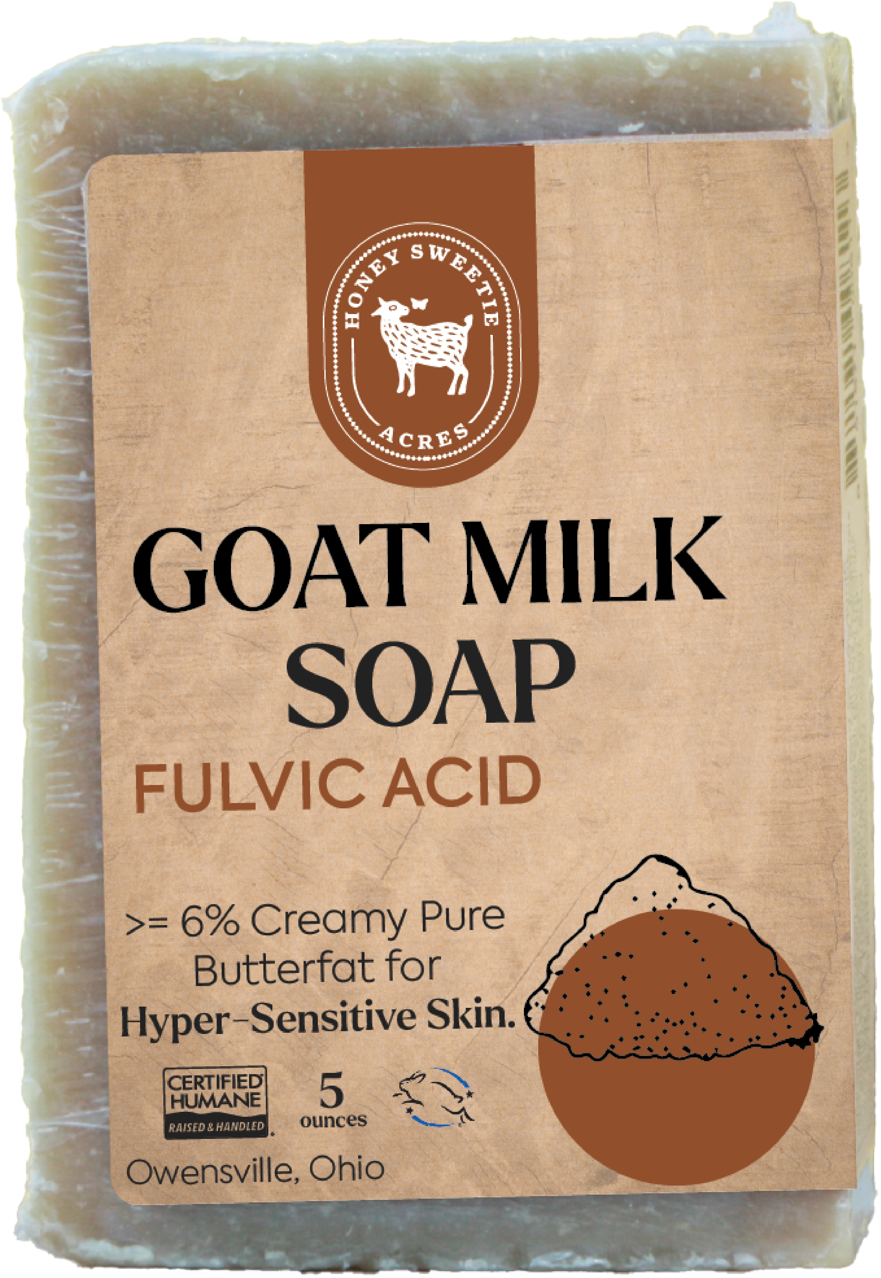 Honey Sweetie Acres - Wholesale Bar Soap - Soap: Fulvic Acid Goat Milk Soap0