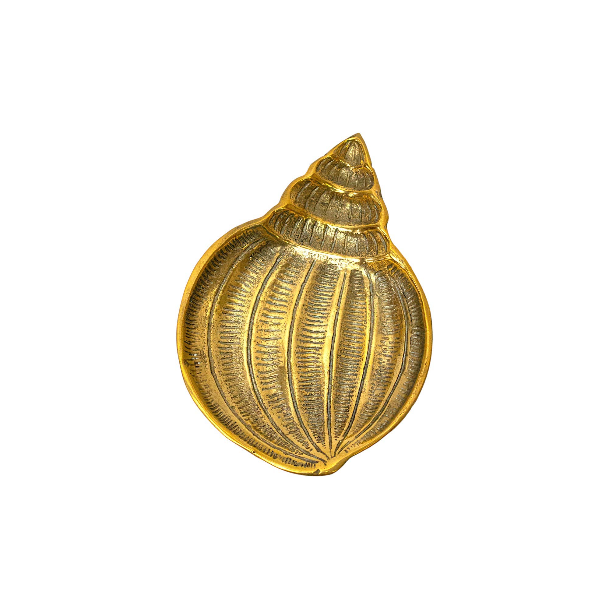 The Artisan and Company - Wholesale Jewelry Dish - Brass Seashell Shaped Jewelry Dish
