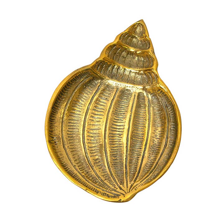 Brass Seashell Shaped Jewelry Dish for wholesale by The Artisan and Company