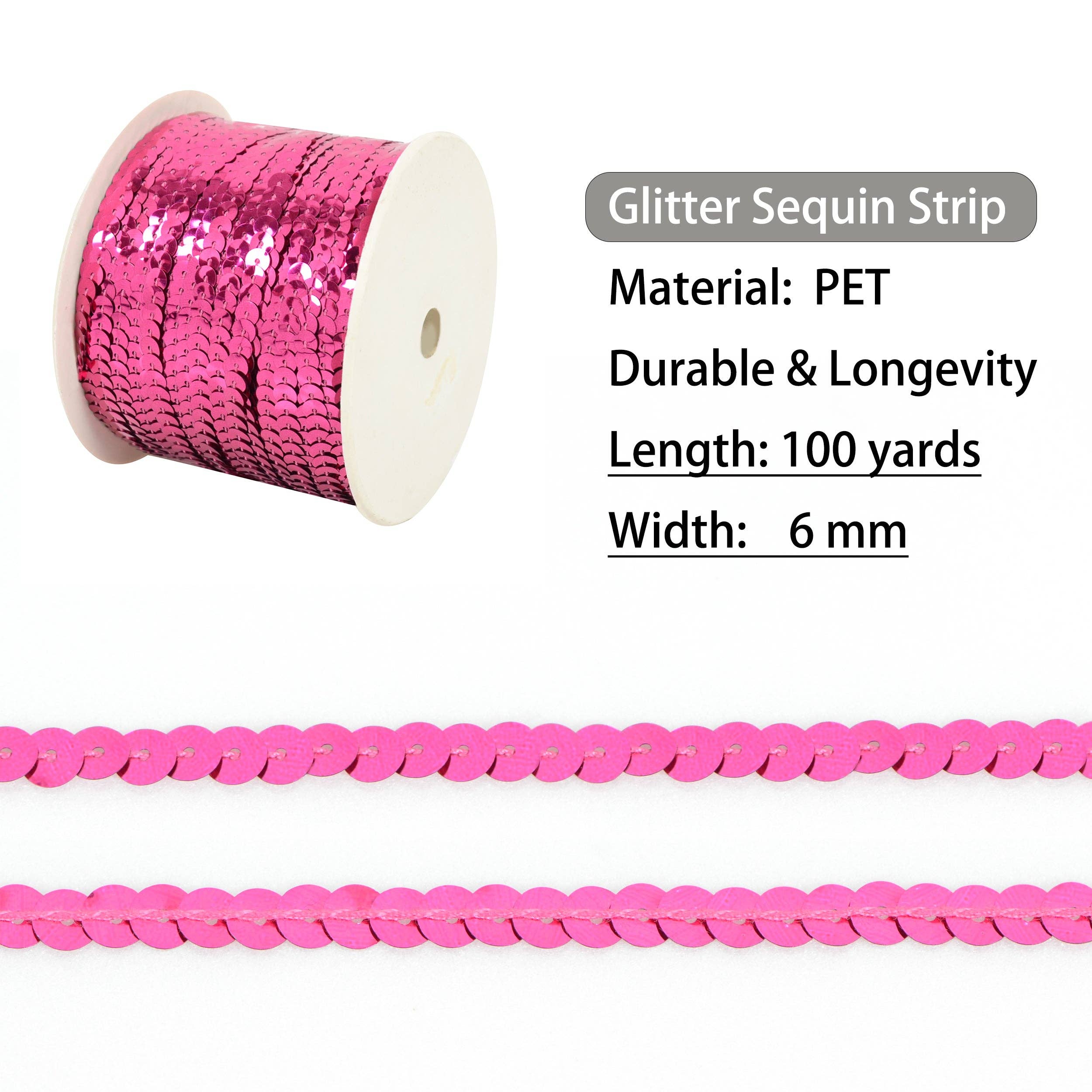 AK Brand - Venta al por mayor Material para manualidades - Tira de Lentejuelas Planas 6mm Lentejuela Metálica Adorno de Lentejuelas7