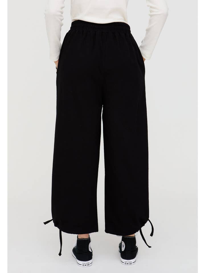 Turtledove London - Wholesale Pants - Women's - Kit Black Wide Leg Trousers8