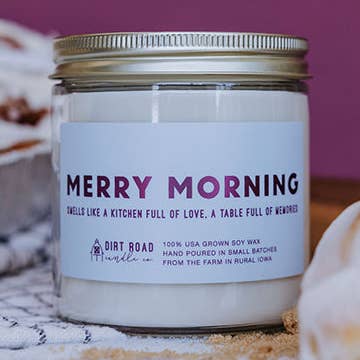 Merry Morning Candle for wholesale by Dirt Road Candle Co