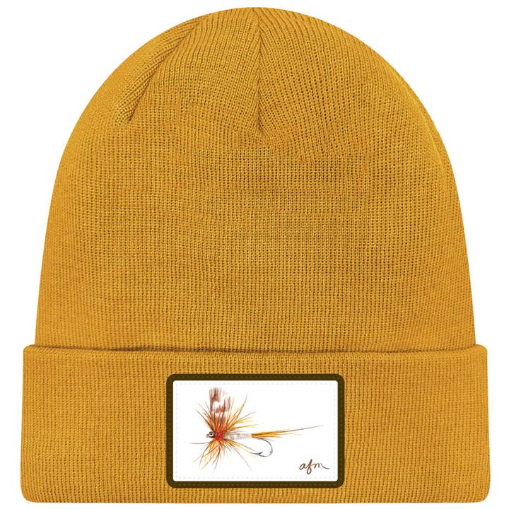 Adams Fly Highline Cuffed Beanie in Honey for wholesale by Aisling
