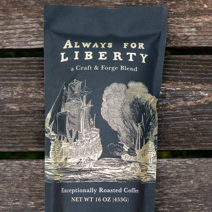 Always for Liberty Colonial Williamsburg Coffee for wholesale by Mobjack Coffee Roasters