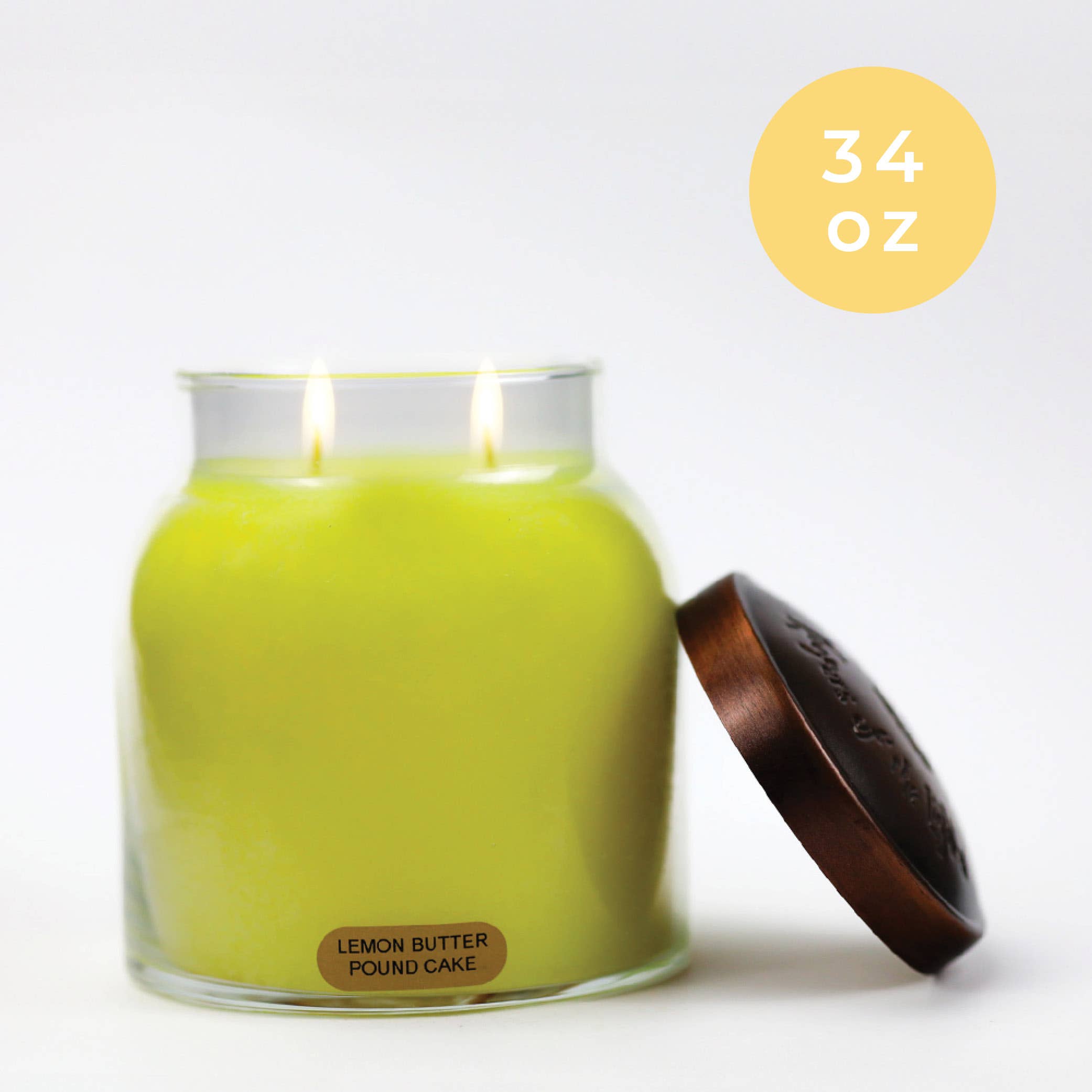 A Cheerful Giver – wholesale Jar/filled candle – KOTL Papa Candle (34oz.) – Lemon Butter Pound Cake1
