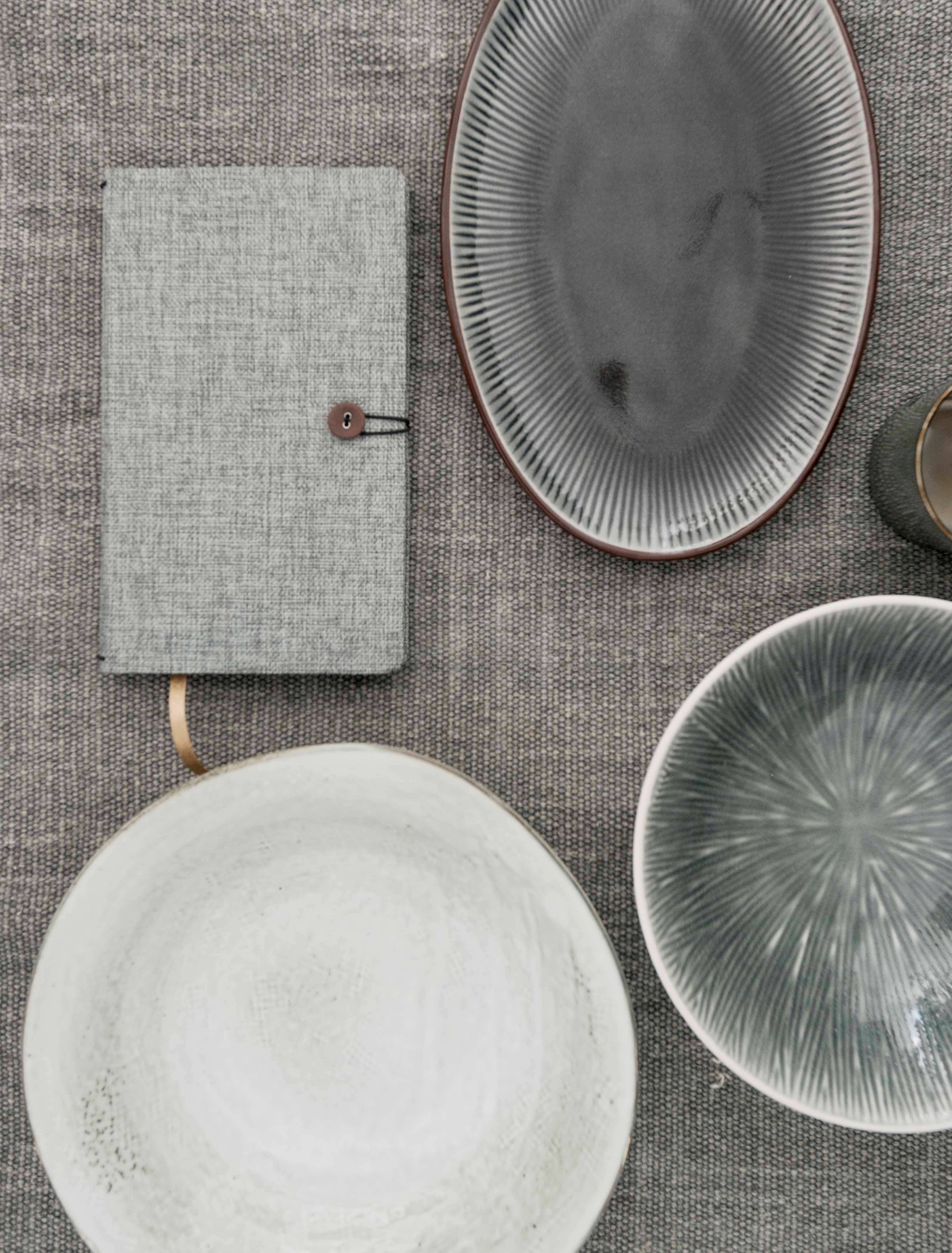 Tinne Mia - Wholesale Notebook - Notebook with button - linen - Moss Agate - FSC Mix2