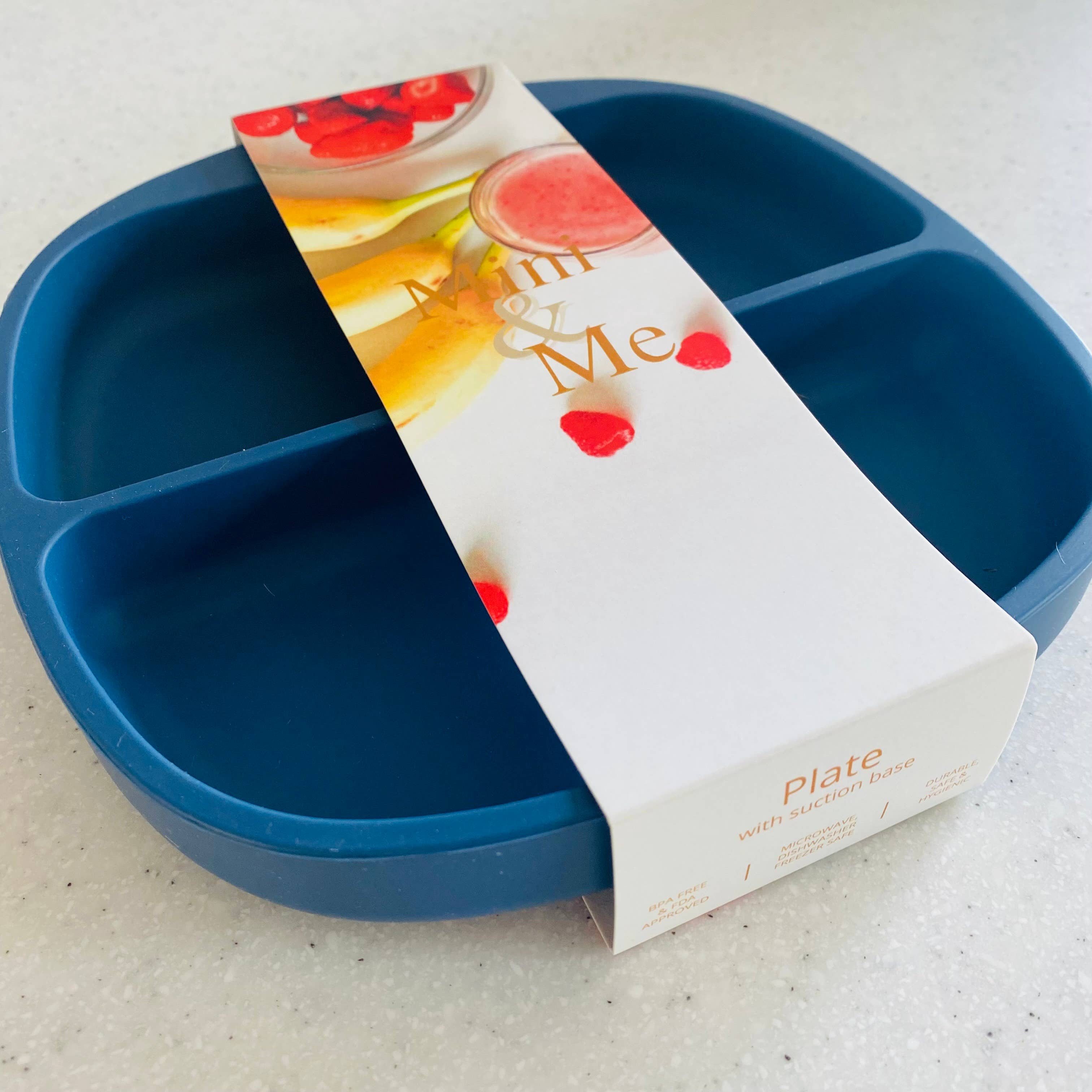 Cuddle Bug & Co - Wholesale Dinner Plate - Kids & Baby - Mini & Me Divider Plate Blueberry0