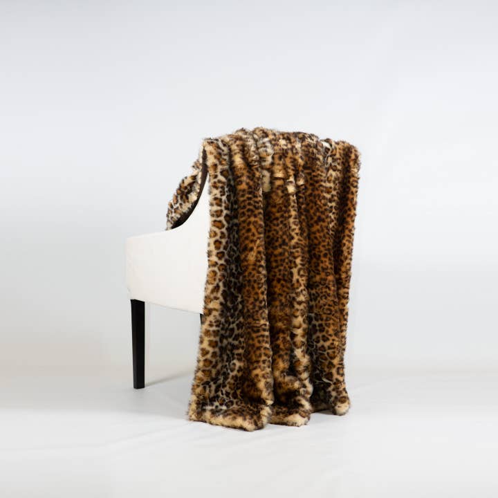 HemsidanDesign – wholesale Prydnadsfilt – Kasta fuskpäls Leopard 150 x 180 cm1
