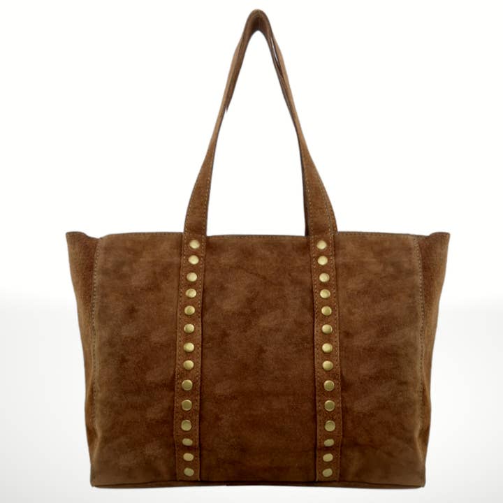 ITALIAN'S LEATHER - Wholesale Tote Bag - Women's - Celina Suede Leather Tote Bag 2207128