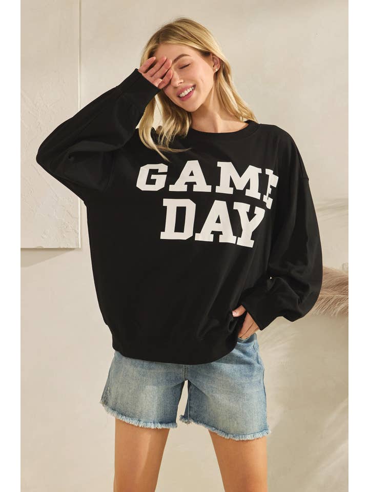 Sewn and Seen - Wholesale Graphic Sweatshirt - Women's - Bold Varsity Game Day Sweatshirt40
