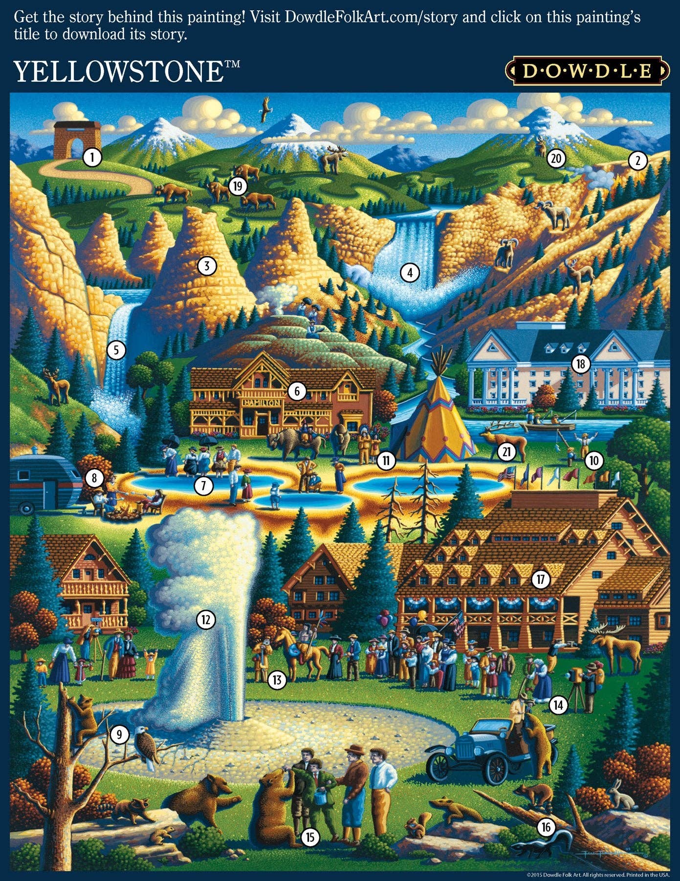 Boardwalk Puzzle Company - Wholesale Puzzle - Adult - Yellowstone National Park - 500 Piece2
