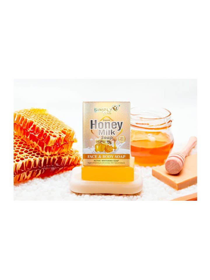 Simply Bella SIM004 Honingmelkzeep voor gezicht en lichaam - 12 stuks voor wholesale door PINEAPPLE Beauty