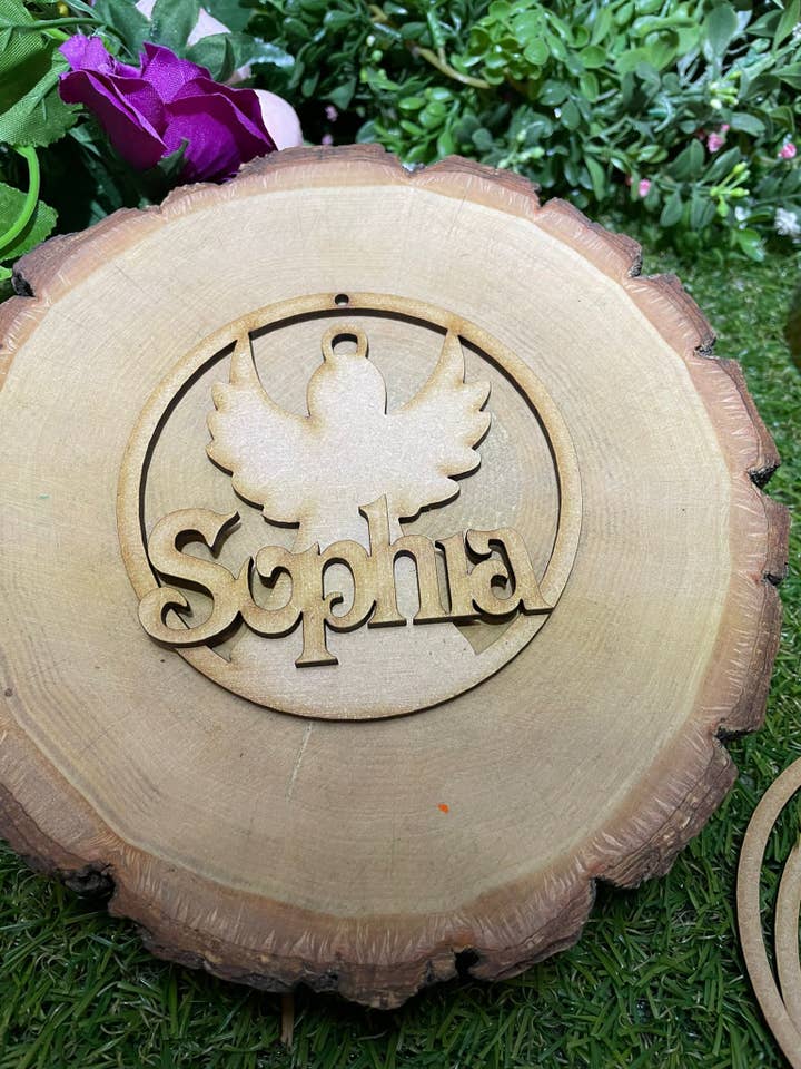 Christmas shape Outline Bauble for wholesale by manchester laser cuts