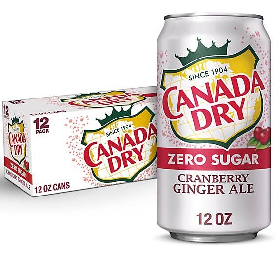 L&F Universal Goods - Venta al por mayor Refrescos/bebidas carbonatadas - Canada Dry Cranberry Zero Azúcar - 2/12/12OZ0