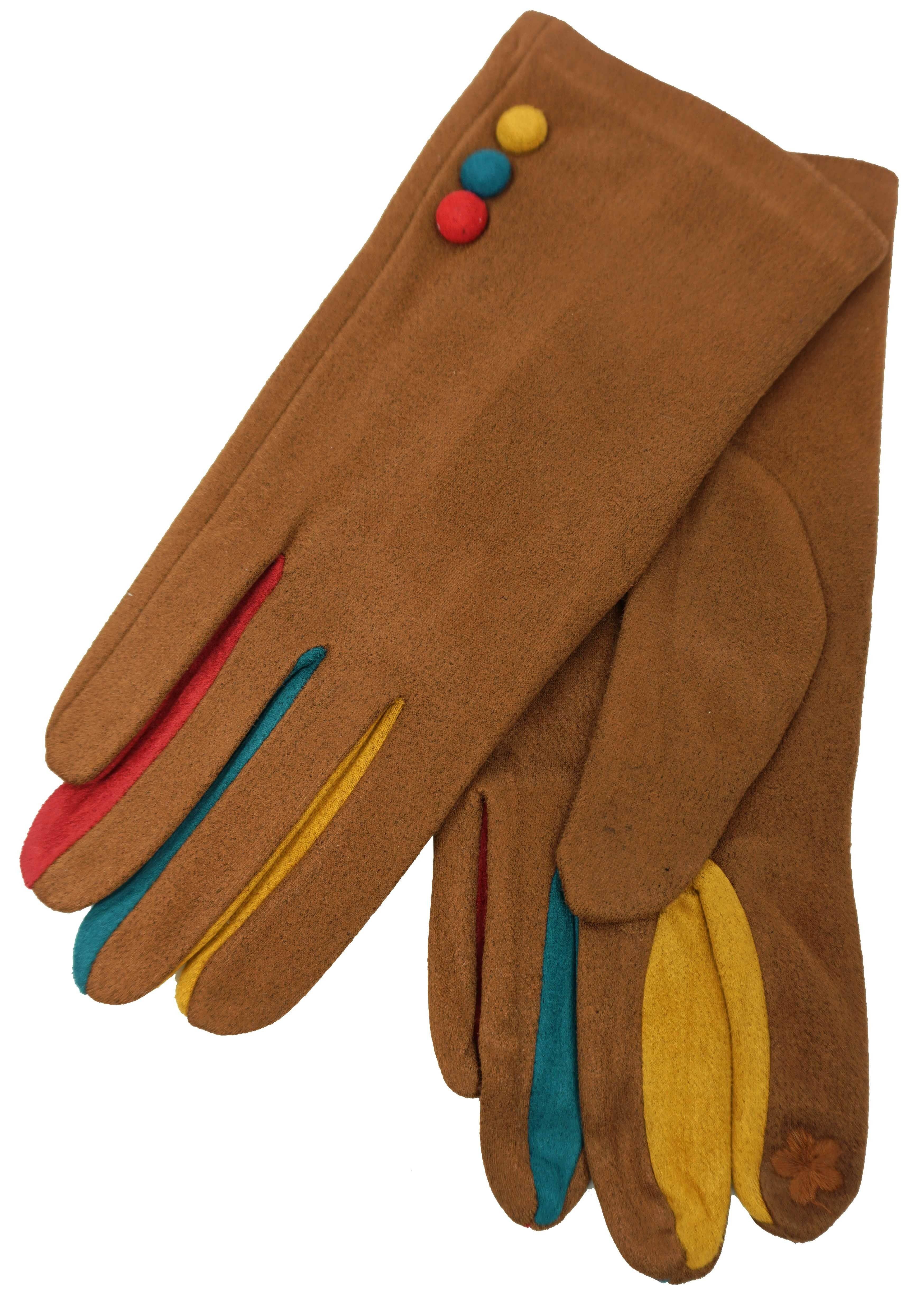 Anais - Wholesale Gloves - Women's - Multi-color glove with touch finger YN03292