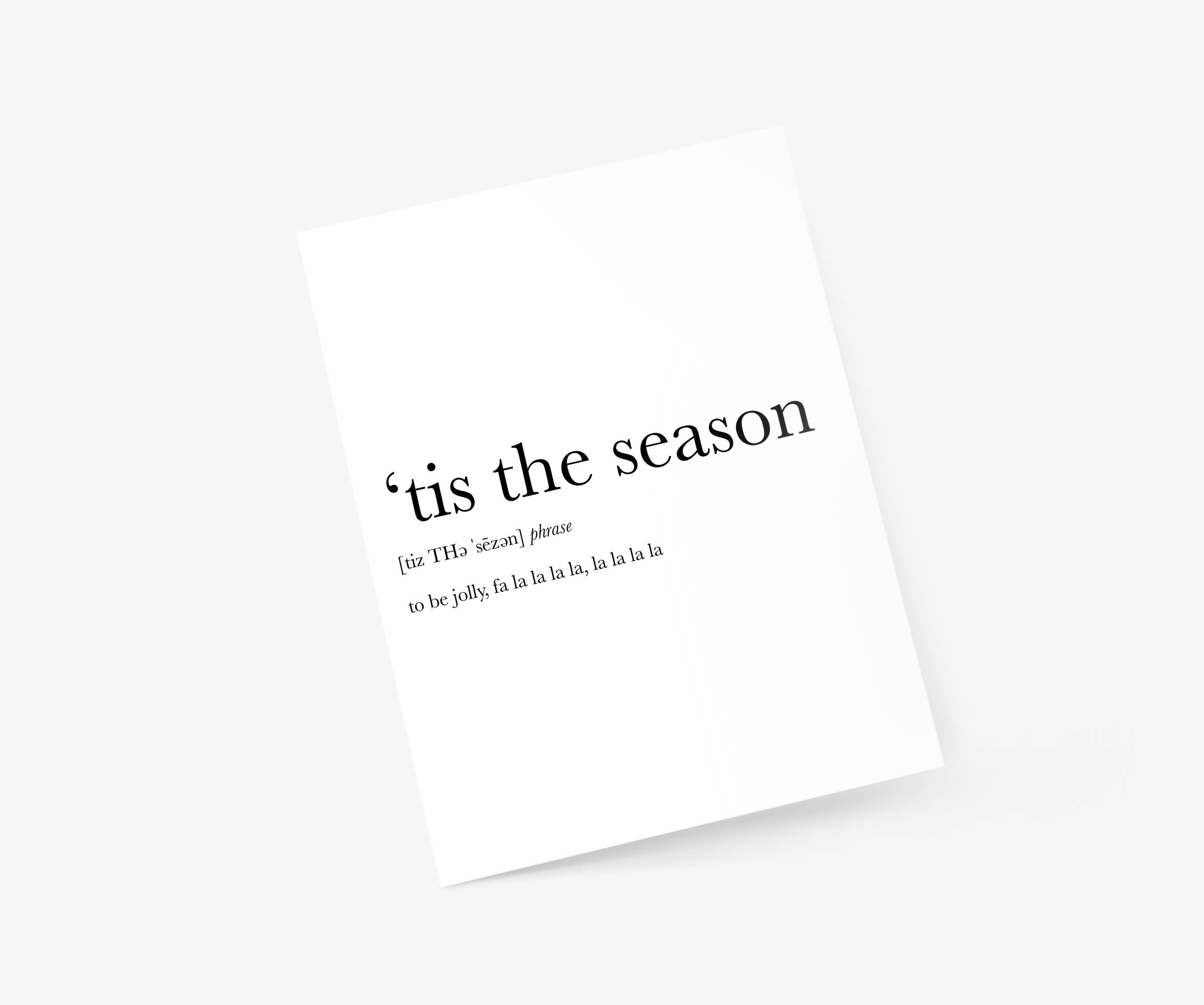 Footnotes - Wholesale Christmas Card - Tis The Season To Be Jolly - Christmas Greeting Card2