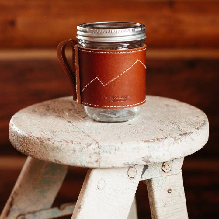 Crossbow Leather - Wholesale Coffee Mug - MASON JAR MUG