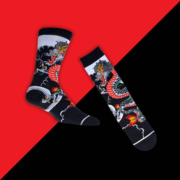 Noir Chaussettes Way Of The Dragon en vente sur Faire3