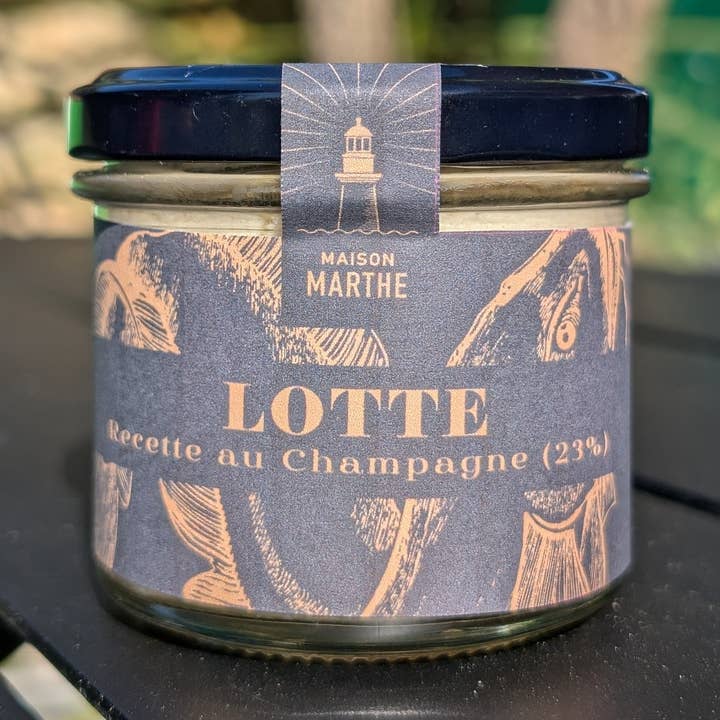 PREMIUM SEA RANGE - Monkfish with Champagne recipe - 90 g - Maison Marthe artisanal cannery - Oléron for wholesale by Conserverie Artisanale Maison Marthe - Oléron