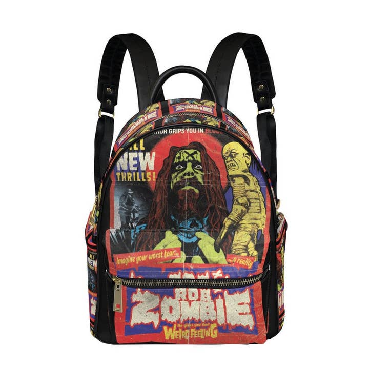 Mini mochila Rob Zombie em couro vegano por atacado de Hyper Iconic