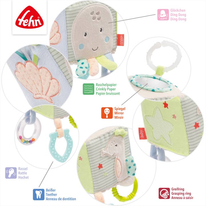 Fehn - Venta al por mayor Sonajero - Bebés - Sea Kids Activity Cube, juguete para habilidades motoras2