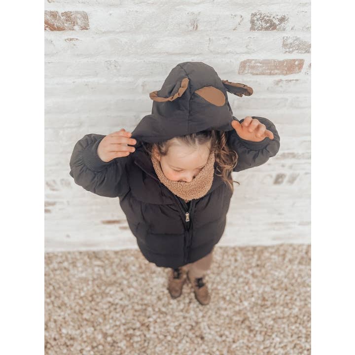 Annie & Charles® padded parka coat for kids BEAR for wholesale by Annie & Charles