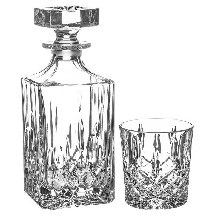 Rinkit Ltd - Vendita all'ingrosso Decanter - RCR Crystal - Set di bicchieri e decanter per whisky Orchestra, 5 pezzi