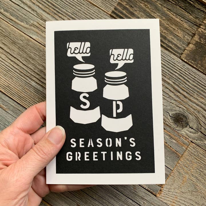 Seasons Greetings Card, Christmas Card, Happy Holidays Card for wholesale by Louise Lauret