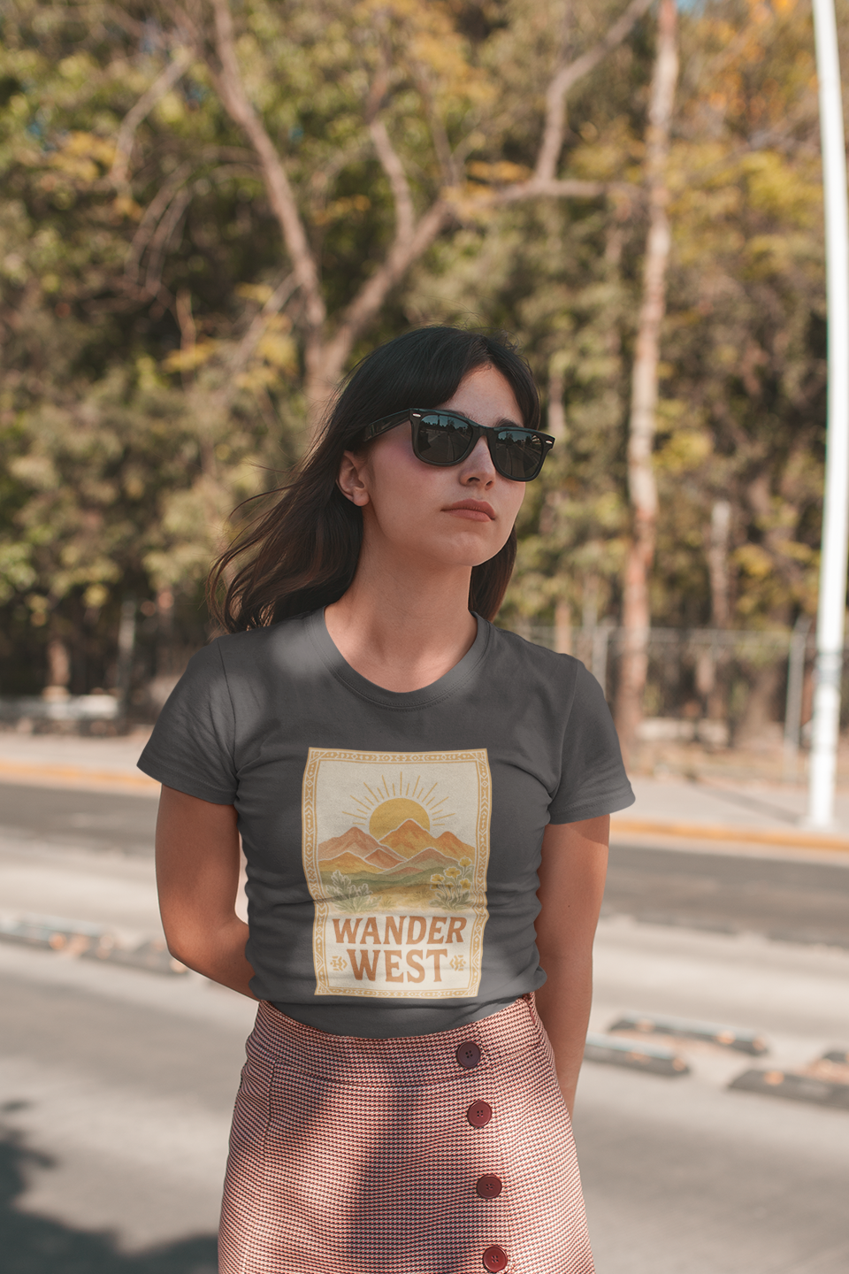 The Painted Sagebrush - Wholesale Shirt - Women's - Wander West – Adventure & Western Spirit Graphic Tshirt0