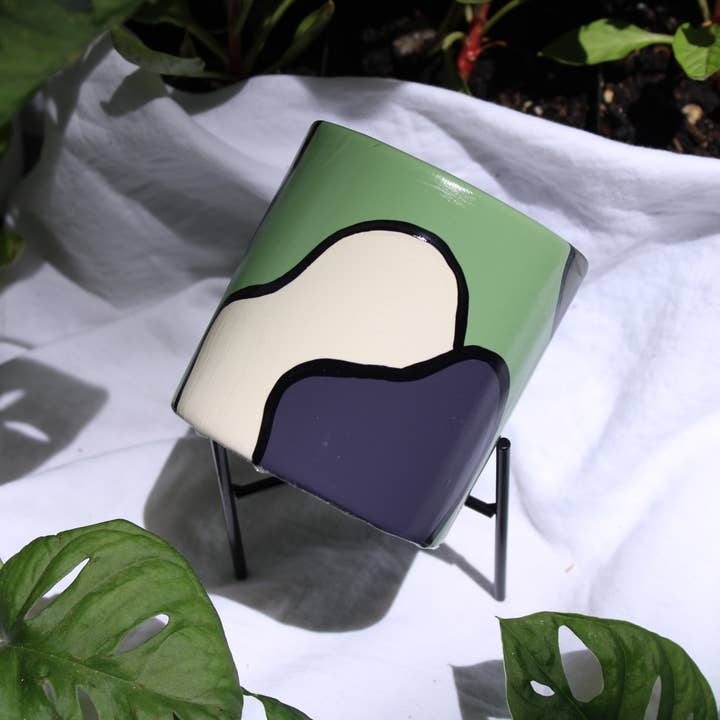 Pepper Palm - Wholesale Plant Pot - Small Cylinder Planter | Design: Haze
