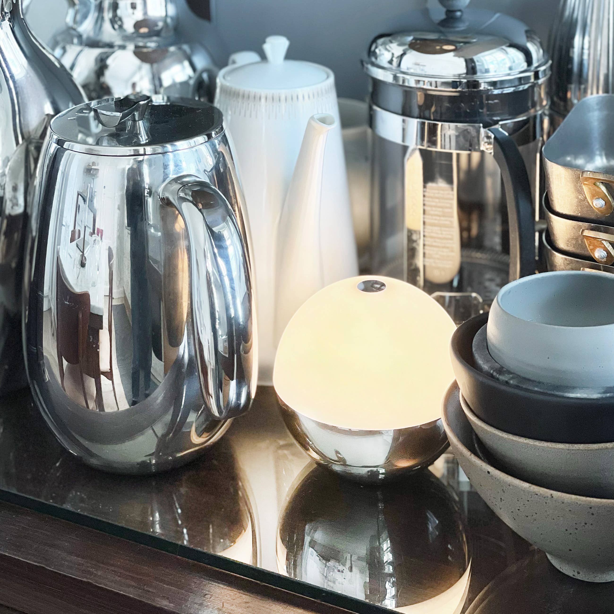 Dyberg Larsen - Wholesale Accent/Desk Lamp - Alba light ball Chrome 2 pcs9