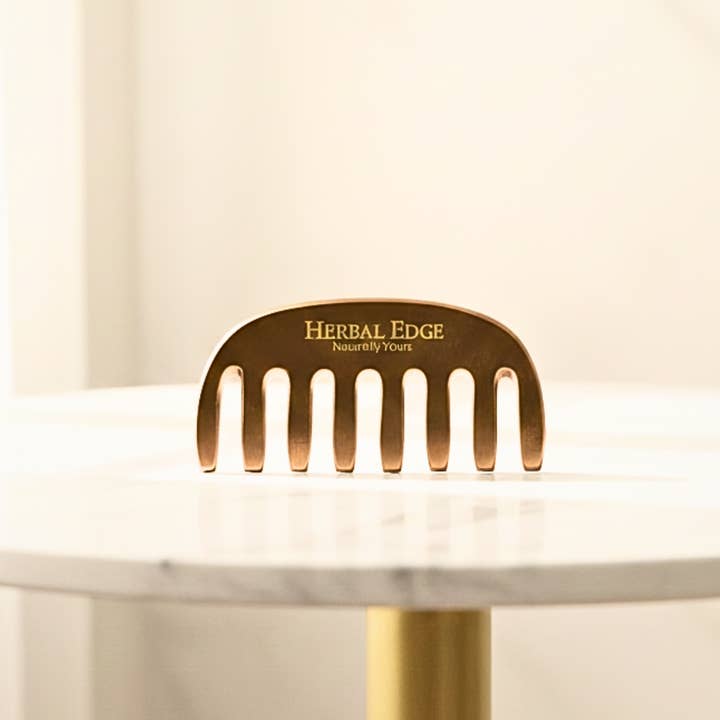 Herbal Edge - Wholesale Hair Brush/Comb - Kansa Massage Comb2