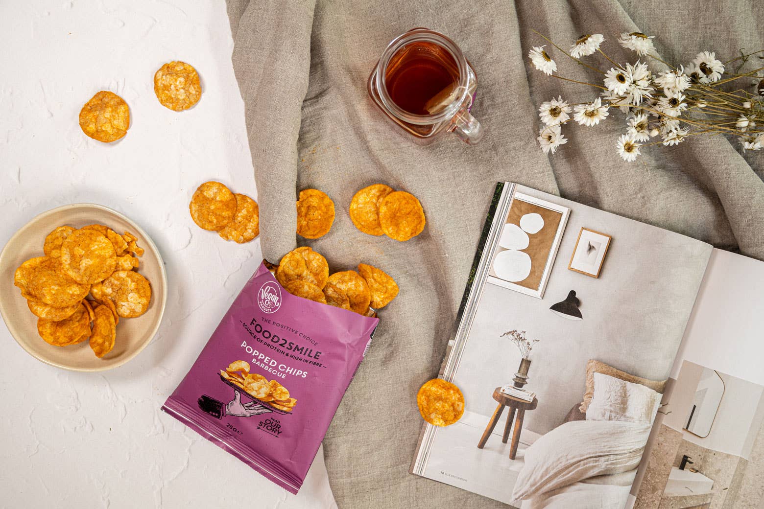 Food2Smile – wholesale Chips – Proteinchips barbecue | Popped Chips Barbecue 21 x 25 gram2