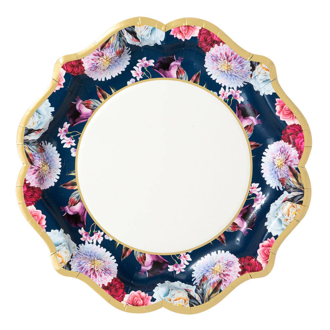 Talking Tables USA - Wholesale Disposable Plate - Mixed Floral Paper Plates - 12 Pack | Tea Party |5