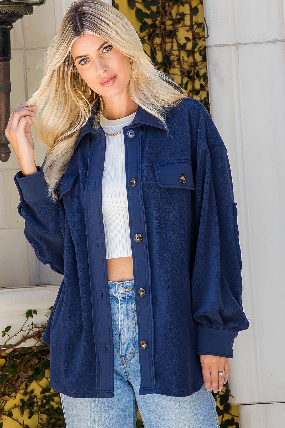 Sweet Lovely by Jen - Wholesale Shirt Jacket/Shacket - Women's - SOFT COZY WASHED SHACKET26