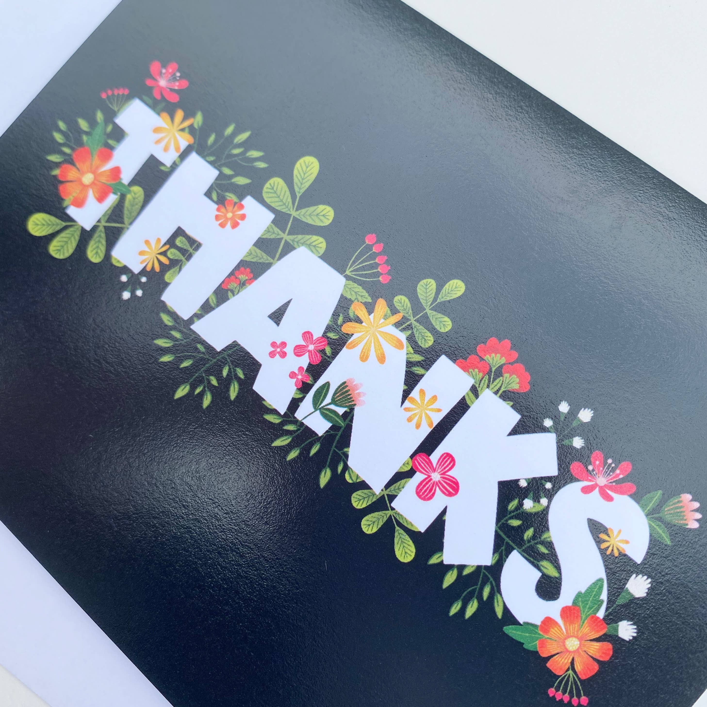 Fox Card Co - Wholesale Thank You Card - Thanks Flowers Card3