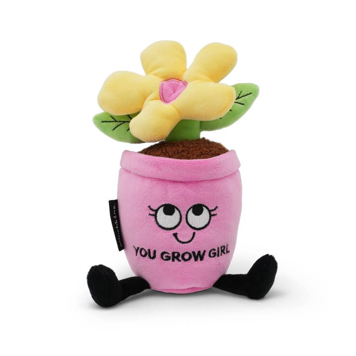 “You Grow Girl” Flower Plush for wholesale by Punchkins